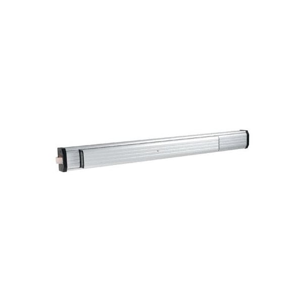 1295 Push Pad Rim Panic Exit Device - Fluted Texture Extrusion, 'S' Type Strike, 36, Aluminum